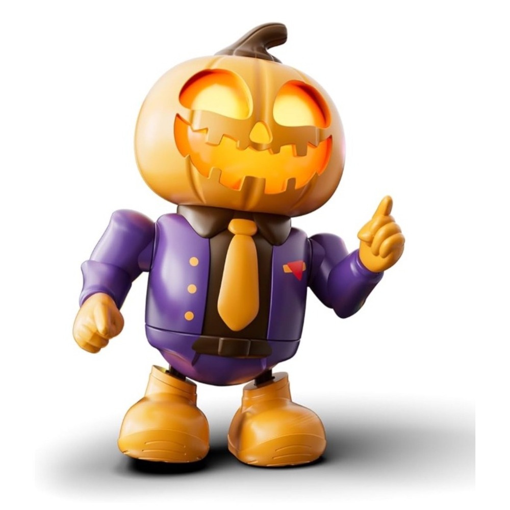 Halloween Dancing Pumpkin Robot Toy‎ with Music Light Up for Kids